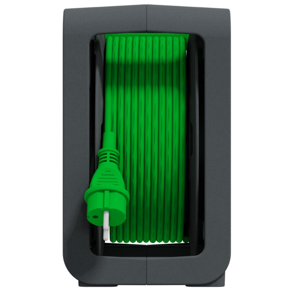 Подовжувач на 4 розетки, кабель 15 метрів, зелений, Schneider Electric IMT33137