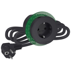 Розетка в стіл 220в, антрацит, Schneider Electric INS44001