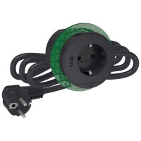 Розетка в стіл 220в з USB тип А, антрацит, Schneider Electric INS44005