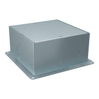 Монтажна коробка для лючків на 4 модуля, метал, сірий, 100х228х228, Schneider Electric INS52001