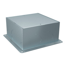Монтажна коробка для лючків на 4 модуля, метал, сірий, 100х228х228, Schneider Electric INS52001