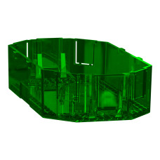 Кришка супорта Unica NEW, 2 модуля, зелений, 23х65х125, Schneider Electric INS52153