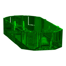 Кришка супорта Unica NEW, 3 модуля, зелений, 23х65х157, Schneider Electric INS52155