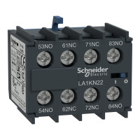 БЛОК ДОДАТ.КОНТ.4НО ГВИНТ.КРІП., Schneider Electric LA1KN40