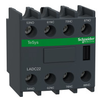 ДОДАТ.КОНТ.БЛОК 2НО+2НЗ ФР.МОНТ., Schneider Electric LADC22