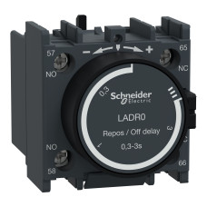 ДОДАТ.КОНТ.БЛОК З ВИТРИМКОЮ ЧАСУ, Schneider Electric LADR0