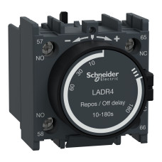 ДОДАТ.КОНТ.БЛОК З ВИТРИМКОЮ ЧАСУ, Schneider Electric LADR4