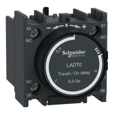 ДОДАТ.КОНТ.БЛОК З ВИТРИМКОЮ ЧАСУ, Schneider Electric LADT0