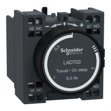 ДОД.КОНТ.БЛОК З ВИТР ЧАСУ 0.1-3C ПРУЖ, Schneider Electric LADT03