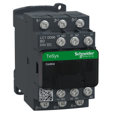 КОНТАКТОР 3P 9A AC3 =24В ШИН., Schneider Electric LC1D096BD