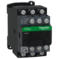ЖД КОНТАКТОР TESYS LC1D 3P 9А =24В СТД, Schneider Electric LC1D096BDS207