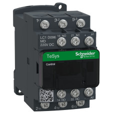 КОНТАКТОР 3P 9A AC3 =220В ШИН., Schneider Electric LC1D096MD