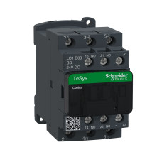 КОНТАКТОР 3Р,9A,НО+НЗ, 24В ОБМЕЖ., Schneider Electric LC1D09BD