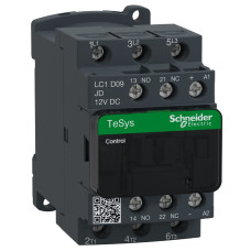 КОНТАКТОР TESYS D 3Р 9A НО+НЗ 12В =, Schneider Electric LC1D09JD