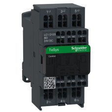 КОНТАКТОР 3P 12A, AC-3, =24В, ПРУЖ., Schneider Electric LC1D123BD
