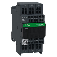 КОНТАКТОР 3Р 12A-AC3, =24В ЕКОН., ПРУЖ., Schneider Electric LC1D123BL