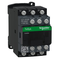 ЖД КОНТАКТОР TESYS LC1D 3P 12А=110В СТД, Schneider Electric LC1D126FDS207