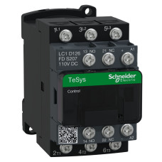 ЖД КОНТАКТОР TESYS LC1D 3P 12А=110В СТД, Schneider Electric LC1D126FDS207