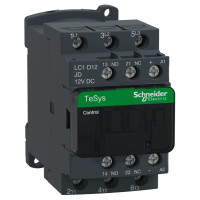 КОНТАКТОР TESYS D 3Р 12A НО+НЗ 12В =, Schneider Electric LC1D12JD