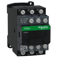 ЖД КОНТАКТОР TESYS LC1D 3P 18А =24В НИЗК, Schneider Electric LC1D186BLS207