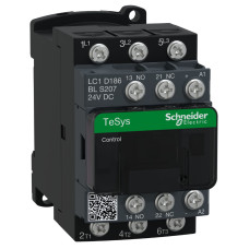 ЖД КОНТАКТОР TESYS LC1D 3P 18А =24В НИЗК, Schneider Electric LC1D186BLS207