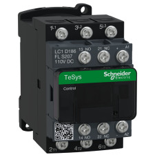ЖД КОНТАКТОР TESYS LC1D 3P 18А=110В НИЗК, Schneider Electric LC1D186FLS207