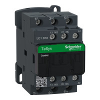 КОНТАКТОР 3Р,18A,НО+НЗ,24В 50Гц, Schneider Electric LC1D18B7