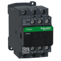 КОНТАКТОР 3Р,18A,НО+НЗ,220В ОБМЕЖ., Schneider Electric LC1D18MD