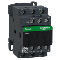 КОНТАКТОР D 3Р,18A,НО+НЗ, 440В 50/60Гц, Schneider Electric LC1D18R7