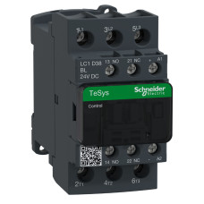 КОНТАКТОР 3Р,38A,НО+НЗ,24В,2.4Вт,РОЗШИР, Schneider Electric LC1D38BL