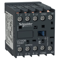 КОНТАКТОР TESYS K 3P 12A НВ ~24В ПЛАТ, Schneider Electric LC1K12105B7