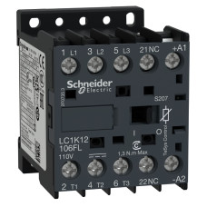 ЗД КОНТАКТОР TESYS LC1K 3P 12А =110В 1НВ, Schneider Electric LC1K12106FLS207