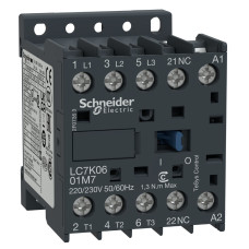 КОНТАКТОР БЕЗШУМНИЙ K 3P,6А,НЗ,220В 50Гц, Schneider Electric LC7K0601M7