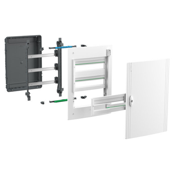 Щит розподільчий врізний, 3 ряди, 54 модулі, білі двері, PrismaSeT XS Schneider Electric LVSXN318