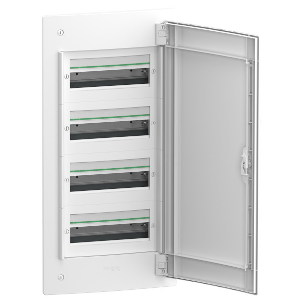 Щит розподільчий врізний, 4 ряди, 52 модулі, білі двері, PrismaSeT XS Schneider Electric LVSXN413