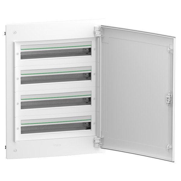 Щит розподільчий врізний, 4 ряди, 96 модулів, білі двері, PrismaSeT XS Schneider Electric LVSXN424