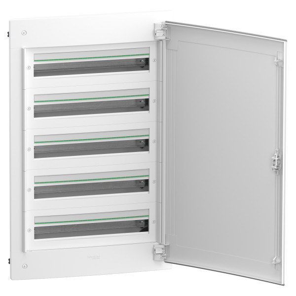 Щит розподільчий врізний, 5 рядів, 120 модулів, білі двері, PrismaSeT XS Schneider Electric LVSXN524