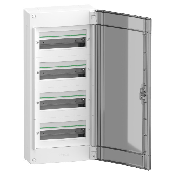 Щит розподільчий врізний, 4 ряди, 52 модулі, димчасті двері, PrismaSeT XS Schneider Electric LVSXP413