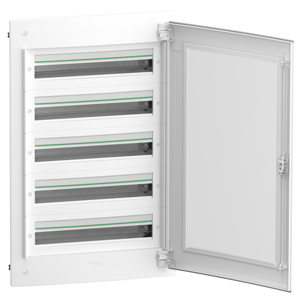 Щит розподільчий врізний, 5 рядів, 120 модулів, прозорі двері, PrismaSeT XS Schneider Electric LVSXP524