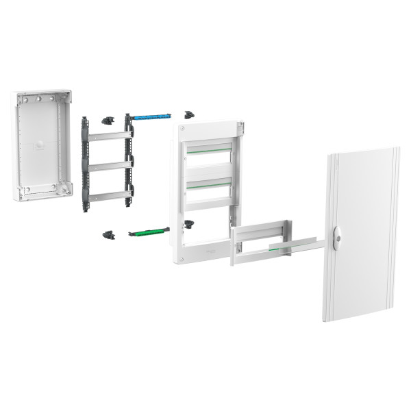 Щит розподільчий навісний, 3 ряди, 39 модулів, білі двері, PrismaSeT XS Schneider Electric LVSXQ313