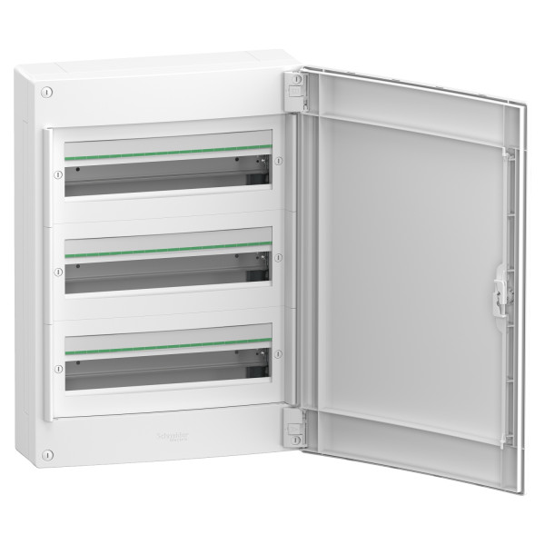 Щит розподільчий навісний, 3 ряди, 54 модулі, білі двері, PrismaSeT XS Schneider Electric LVSXQ318