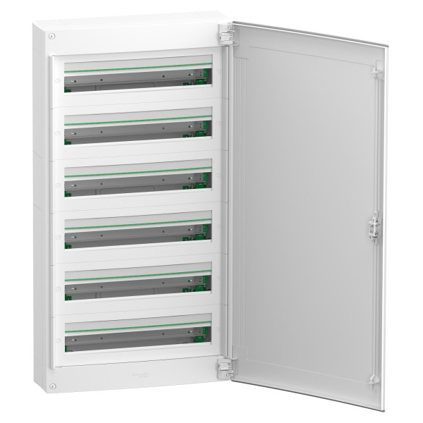 Щит розподільчий навісний, 6 рядів, 144 модулі, білі двері, PrismaSeT XS Schneider Electric LVSXQ624