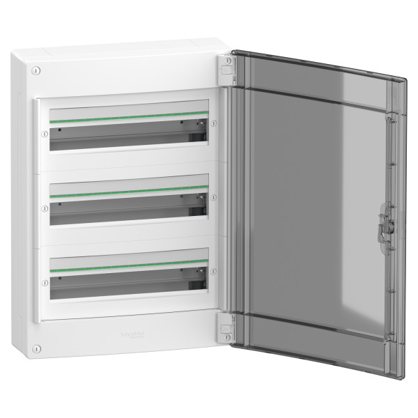 Щит розподільчий навісний, 3 ряди, 54 модулі, димчасті двері, PrismaSeT XS Schneider Electric LVSXR318