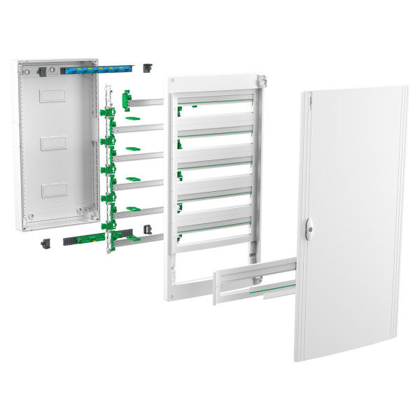 Щит розподільчий навісний, 3 ряди, 72 модулі, прозорі двері, PrismaSeT XS Schneider Electric LVSXR324