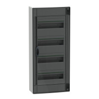 Щит распределительный навесной, 4 ряда, 52 модуля, дымчатые двери, PrismaSeT XS Schneider Electric LVSXR413