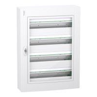 Щит розподільчий навісний, 4 ряди, 96 модулів, прозорі двері, PrismaSeT XS Schneider Electric LVSXR424