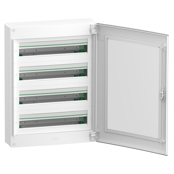 Щит розподільчий навісний, 4 ряди, 96 модулів, прозорі двері, PrismaSeT XS Schneider Electric LVSXR424