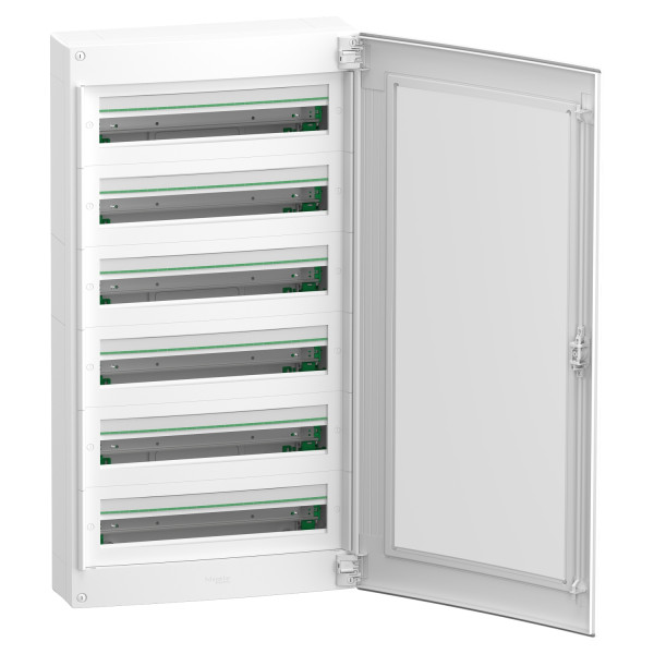 Щит розподільчий навісний, 6 рядів, 144 модулі, прозорі двері, PrismaSeT XS Schneider Electric LVSXR624