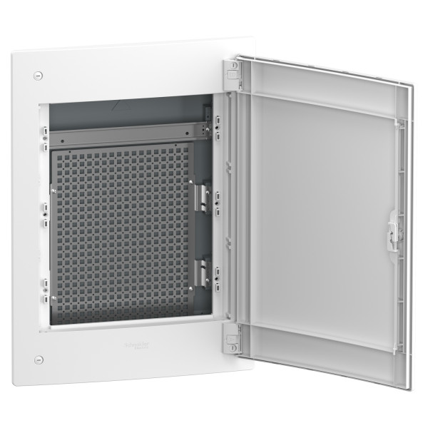 Щит мультимедійний врізний, 3 ряди, 18 модулів, білі двері, PrismaSeT XS Schneider Electric LVSXU318