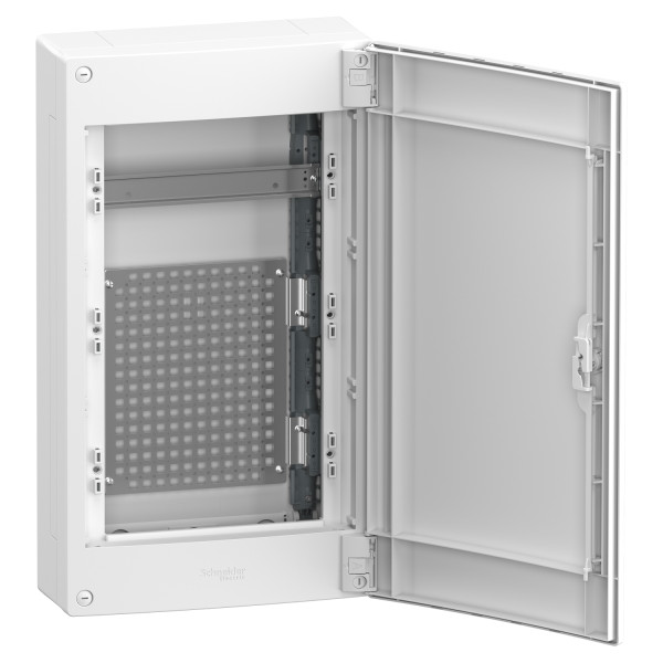 Щит мультимедійний навісний, 3 ряди, 13 модулів, білі двері, PrismaSeT XS Schneider Electric LVSXV313